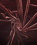 Deep brown stretch velvet