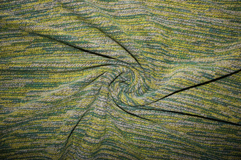 Italian Chunky Sweater Knit - Heathered Greens