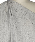 Italian raw silk and wool tweed