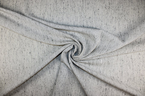 Italian raw silk and wool tweed