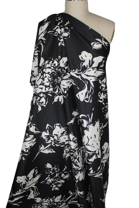 0scar floral silk taffeta