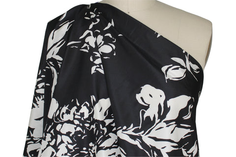 0scar floral silk taffeta