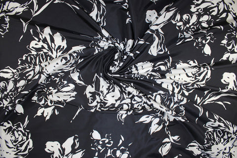 0scar floral silk taffeta