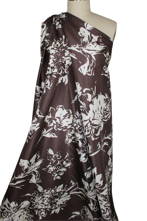 0scar floral silk taffeta