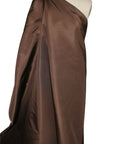 Chocolate brown silk faille taffeta
