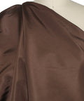 Chocolate brown silk faille taffeta