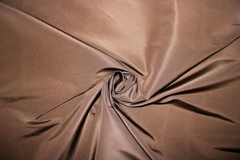 Chocolate brown silk faille taffeta