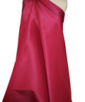 Ruby red silk taffeta
