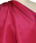 Ruby red silk taffeta