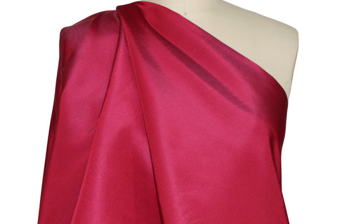 Ruby red silk taffeta