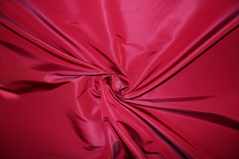 Ruby red silk taffeta