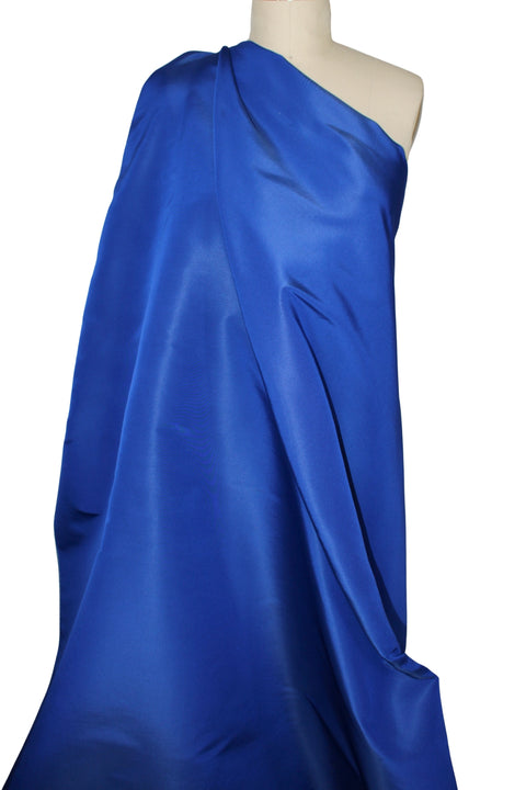 Sapphire blue silk taffeta