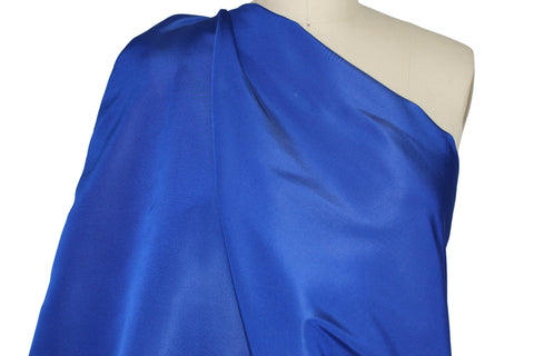 Sapphire blue silk taffeta
