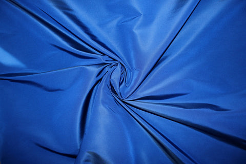 Sapphire blue silk taffeta
