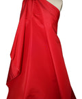 Bright red heavy silk taffeta