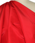 Bright red heavy silk taffeta