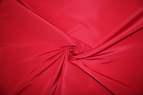 Bright red heavy silk taffeta