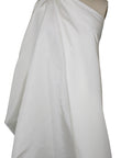 White heavy silk taffeta 