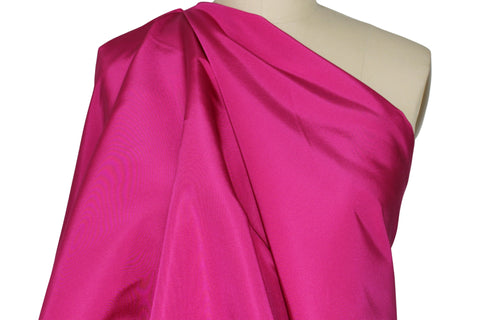 Bright magenta silk taffeta