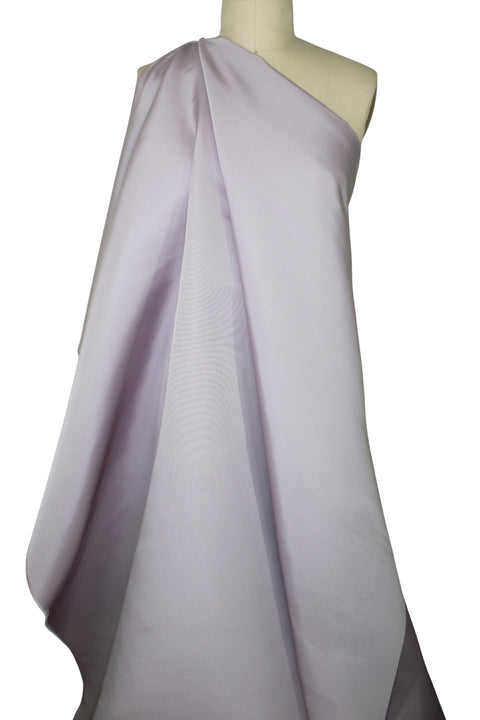 Pale lilac silk taffeta