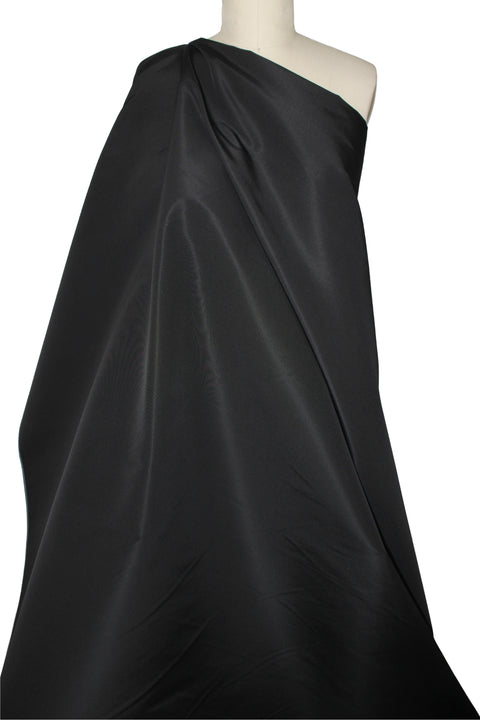 Black silk taffeta