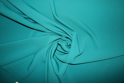Viscose Stretch Crepe - Bright Turquoise