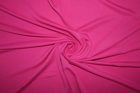 viscose rayon double knit bright pink Barbie