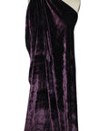 Purple panné velvet
