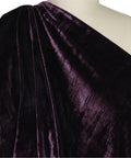 Purple panné velvet