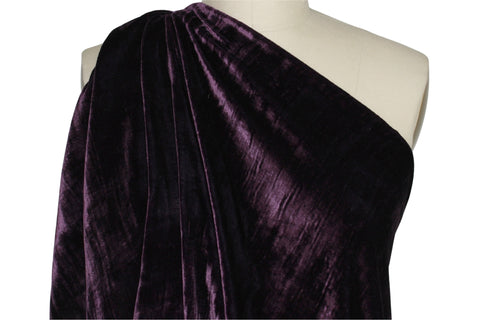 Purple panné velvet