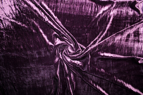 Purple panné velvet
