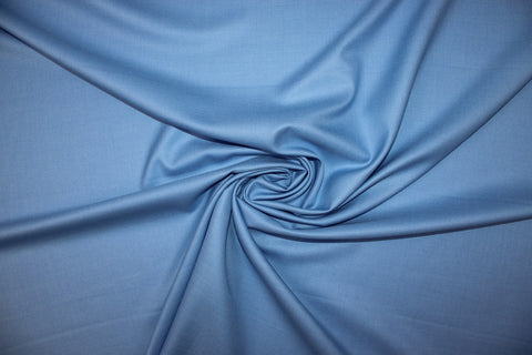 Italian "Rough Weave" Tropical Wool - Blue Bell