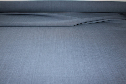 Italian Super 120 Wool - Medium Denim Blue