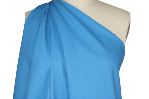 Stretch wool broadcloth in beautiful blue