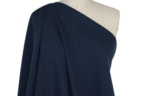 Stretch Wool Crepe - Nighttime Teal