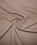 Brown wool crepe double cloth