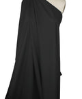 Tropical weight wool crepe in black