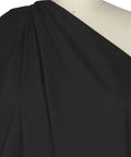 Tropical weight wool crepe in black