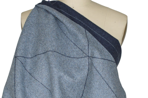 Reversible wool flannel