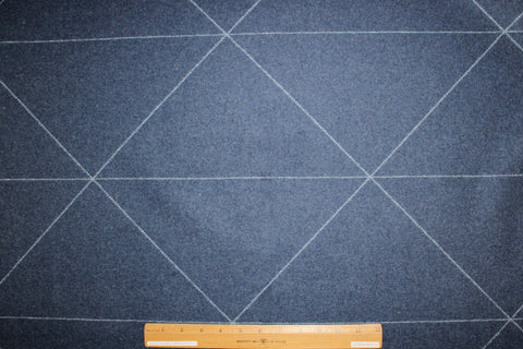 Reversible wool flannel