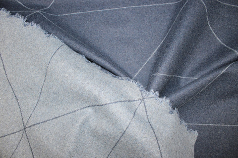 Reversible wool flannel