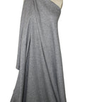 Heathered gray wool double knit