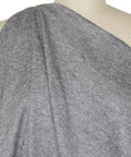 Heathered gray wool double knit