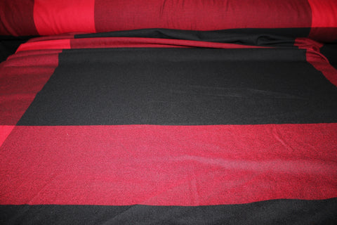 Majorly Plaid Wool Twill Flannel - Red/Black