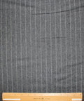 Italian pinstriped wool flannel
