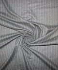 Italian pinstriped wool flannel