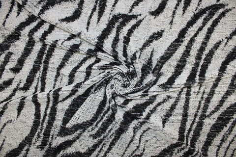 Zebra/tiger stripe wool  terry