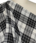 Plaid wool gauze