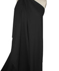 100% wool gauze in black