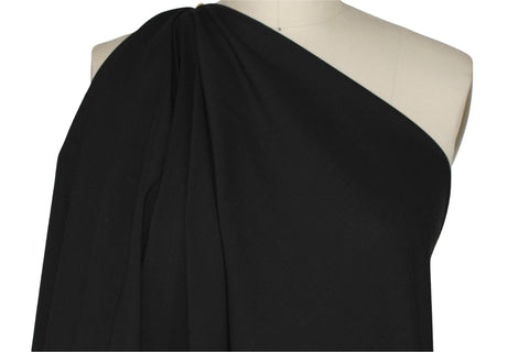 100% wool gauze in black